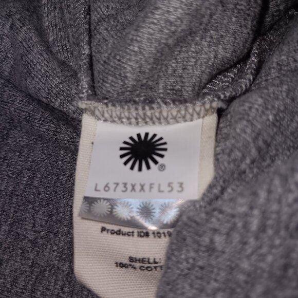 UGG LUELLA PULLOVER LONG SLEEVE DOUBLE POCKET TUNIC TOP GRAY 100% COTTON - Picture 3 of 11